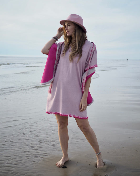 Bamboo jurk summer Sky the label zomerjurk bamboo badstof