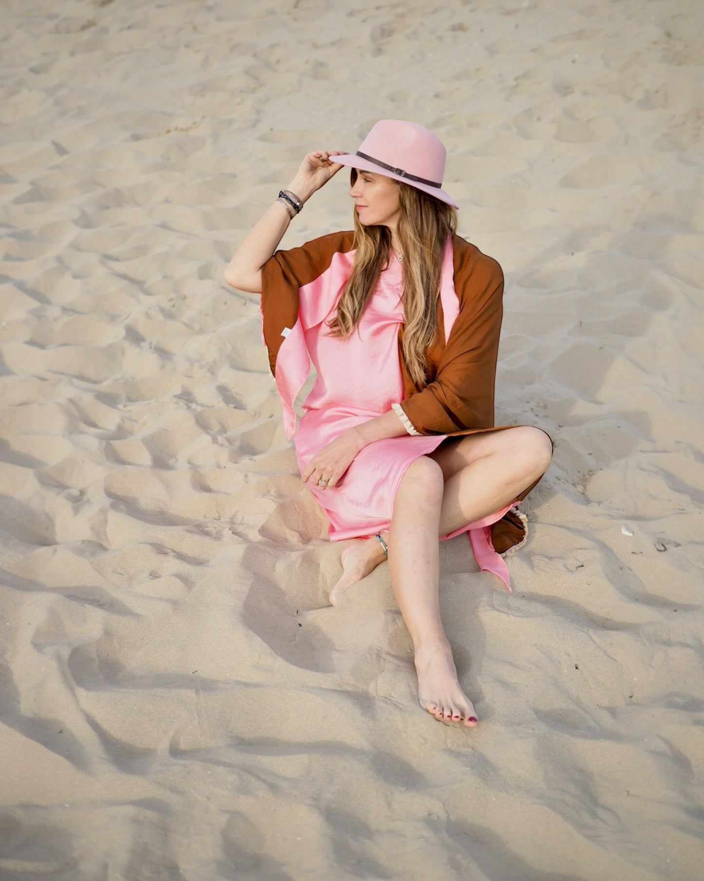 Kaftan - Twin Tobacco/Blush