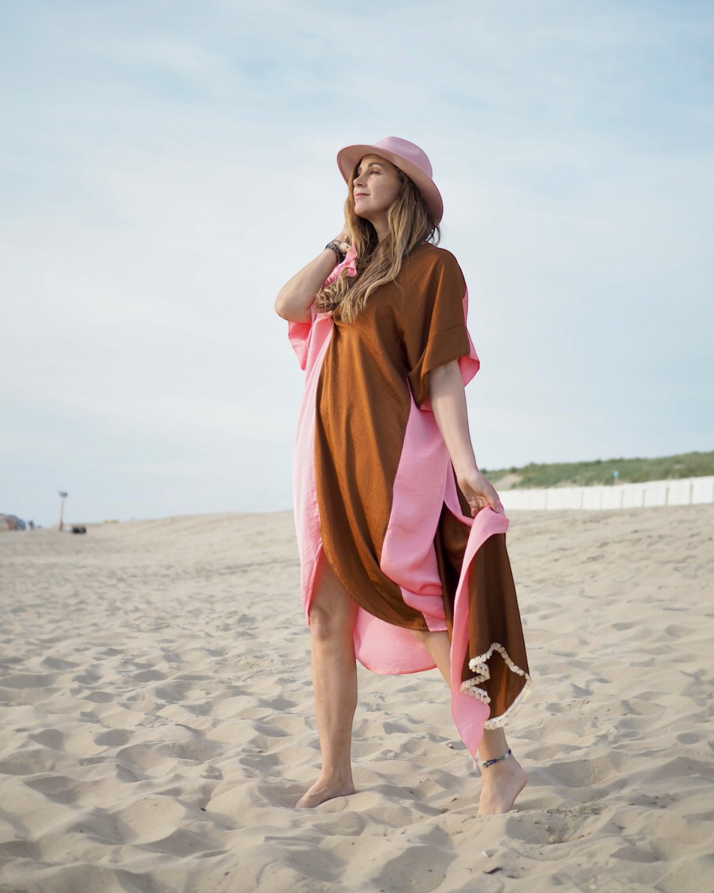 Kaftan - Twin Tobacco/Blush