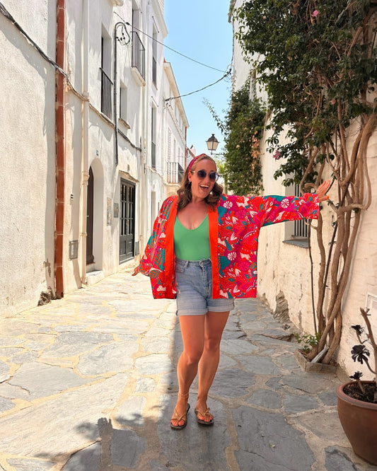 Kimono - Electric Petals