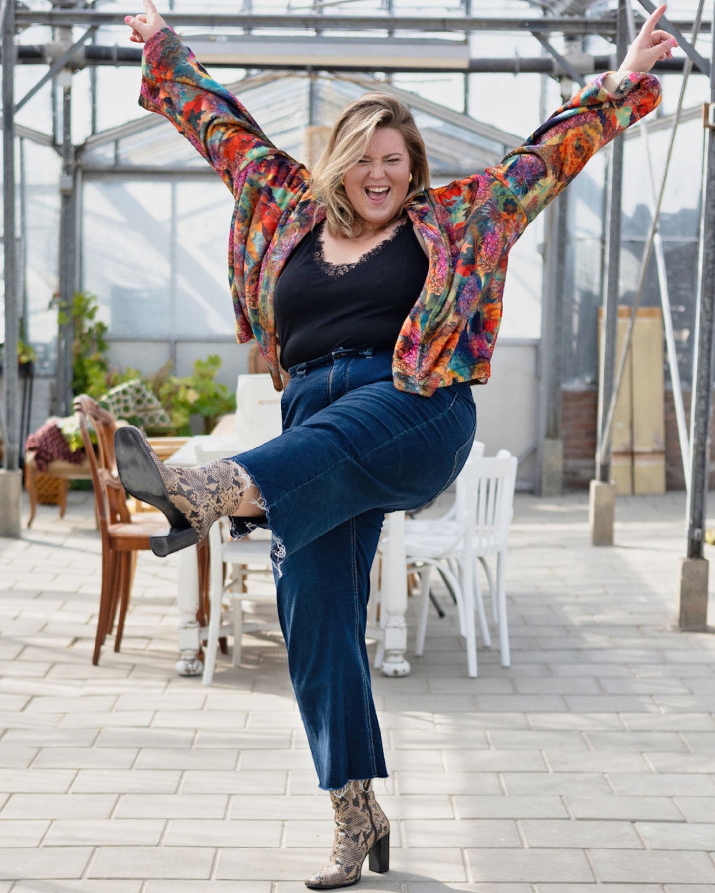 Kimono jacket - Vibrant Spice