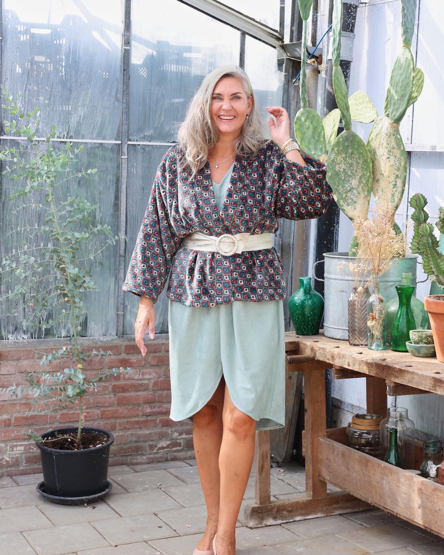 Kimono jacket - Cuddle Squares