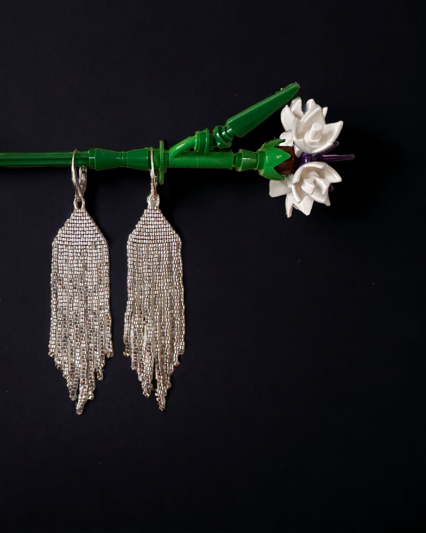 Silver Fringe earrings
