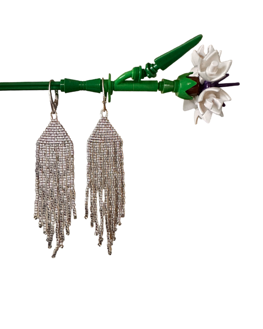 Silver Fringe earrings
