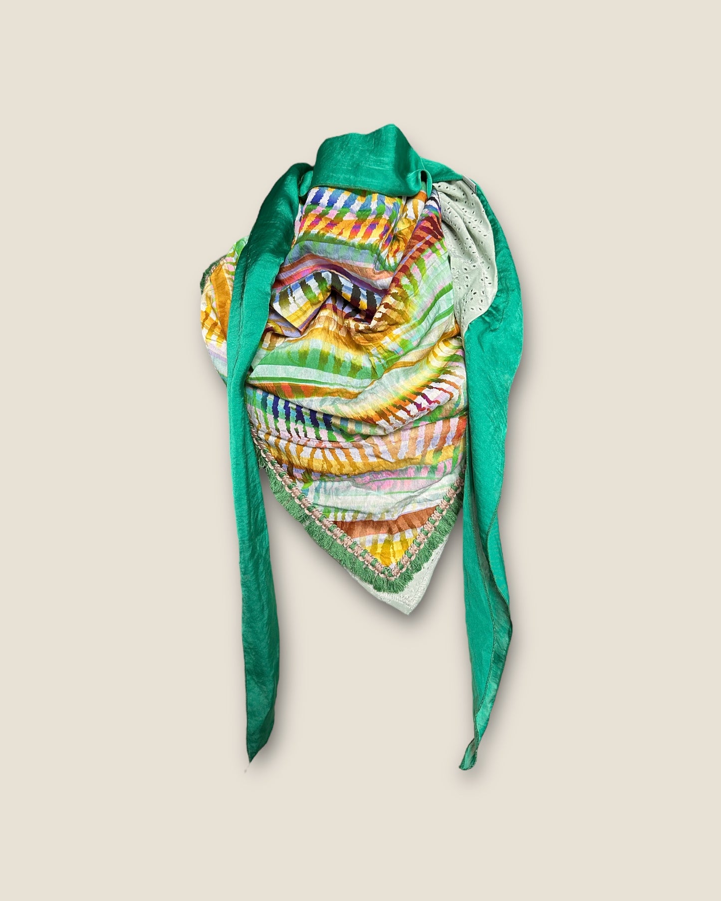 Scarf - Colorful Zebra Jade