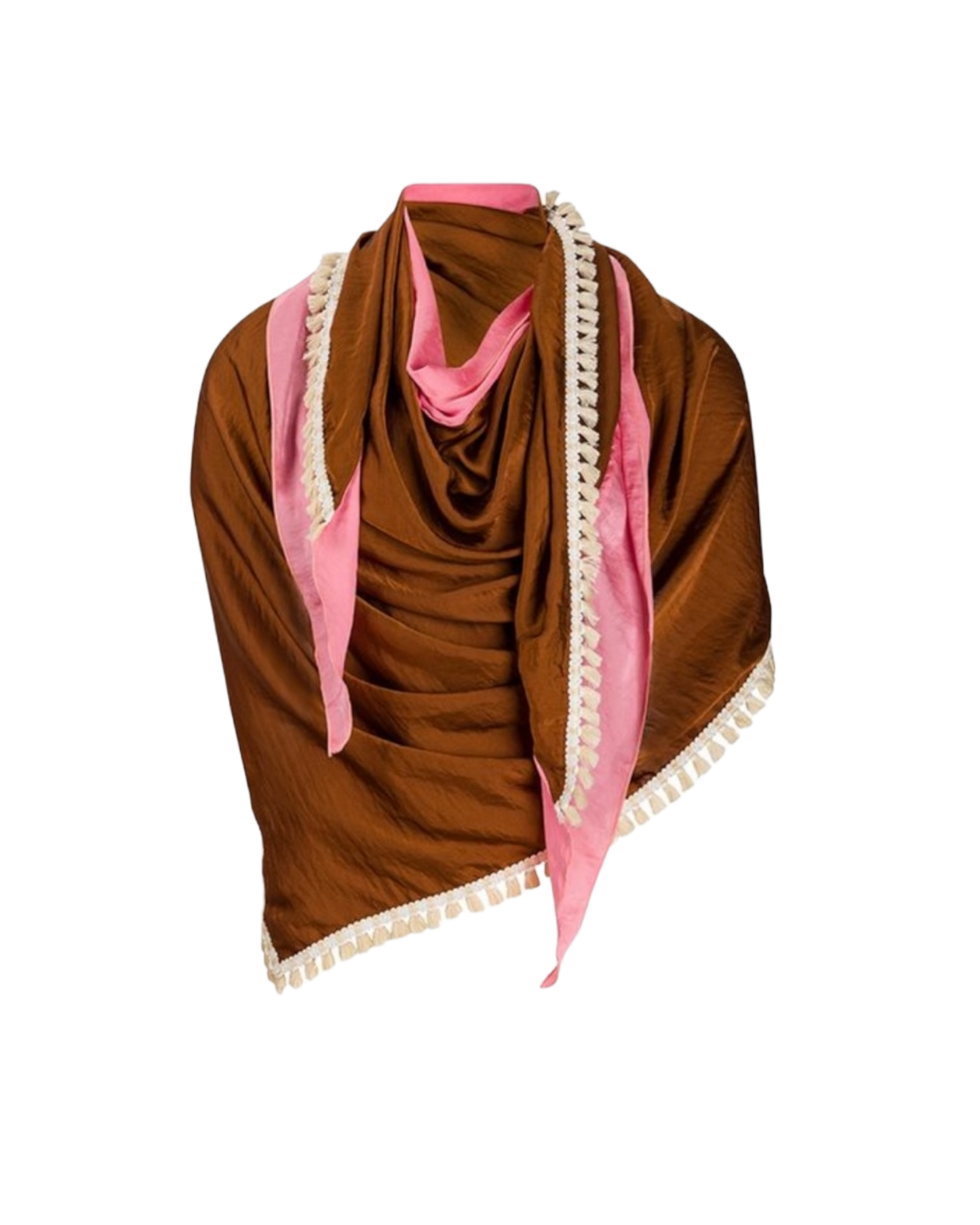 Scarf - Twin Tobacco/Rose